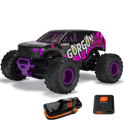 ARRMA GORGON ARA3230ST4 2 Wheel Drive MT 1/10th RTR purple Battery & Charger