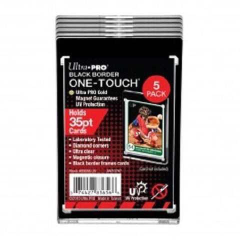 Ultra Pro Black Border One Touch 35 pt Card Holders (5 per pk)