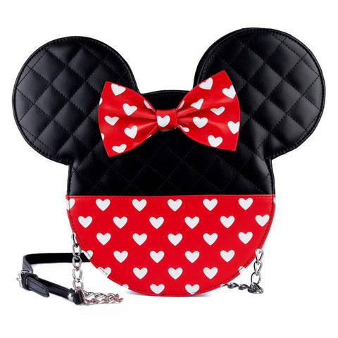 Loungefly Disney Mickey and Minnie Valentines Reversible Crossbody Purse