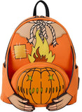 Loungefly Trick R Treat Flaming Head Sam Mini Backpack Glows In The Dark