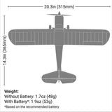 E-flite HBZ04950 Champ Anniversary Special Edition 515mm BNF Basic with SAFE