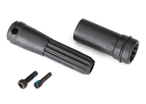 Traxxas Part 8556 Driveshafts center front Unlimited Desert Sand Racer New