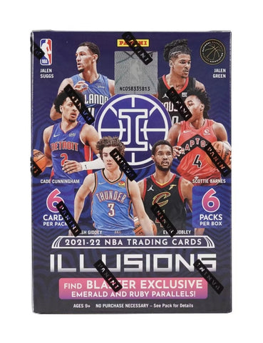 2021-22 Panini Illusions Basketball Trading Cards Blaster Box