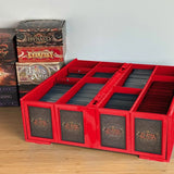 BCW 3200 ct 4 Row Collectible Card Bin Red