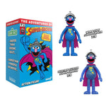 Super-Grover Sesame Street Super 7 Reaction Action Figure in Box