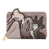 Loungefly Disney Sleeping Beauty & Maleficent Spinning Wheel Zip Around Wallet