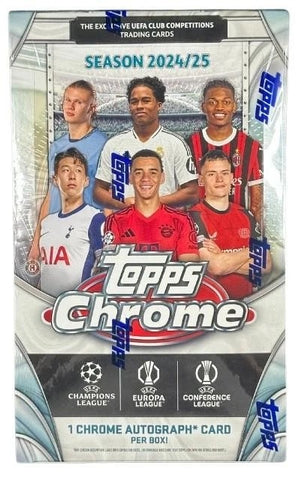 2024/25 Topps UEFA Club Competitions Chrome Soccer Hobby Box