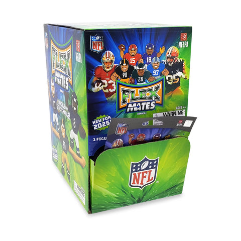 FlexMates 2025 NFL Gravity Feed Figure Box of 32 Packs