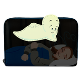 Loungefly Universal Casper The Friendly Ghost Halloween Glow In The Dark Zip Around Wallet