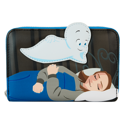 Loungefly Universal Casper The Friendly Ghost Halloween Glow In The Dark Zip Around Wallet