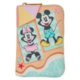 Loungefly Disney Mickey & Minnie Summer Zip Around Wallet