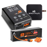 Spektrum SPMXPSS315 Smart Powerstage Bundle: 1300mAh 3S 30C LiPo Battery (IC2) S100 Charger 65W Power Supply Adapter