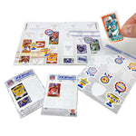 P.A. Sport NFL Stamp Collectible Book Series 2 Starter Pack 18 stamps inside