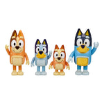 Bluey & Family 4 Pack of 2.5-3" Possable Figures