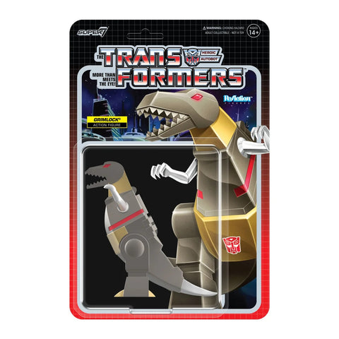 Grimlock (Metallic) Transformers Super7 Reaction Action Figure