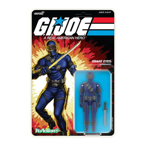 G.I. Joe Snake Eyes Commando Super7 Reaction + Action Figure