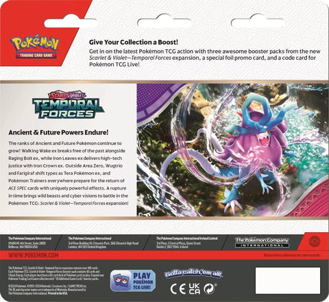 1* Pokemon Temporal Forces 3 Pack Blister *Promo/card may vary* SPORTS ZONE TOYS & COMICS 1* Pokemon Temporal Forces 3 Pack Blister *Promo/card may vary* SPORTS ZONE TOYS & COMICS