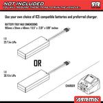 Arrma Vorteks ARA4305V4T1 1/10 4x4 3S BLX DSC 223S Red/Silver