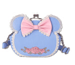 Loungefly Minnie Mouse Floral and Lace Kisslock Crossbody Bag