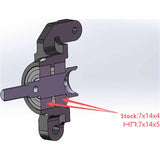 Hot Racing AMN22M01 Aluminum Rear Stub Axle Carrier 1/16 ARRMA Mini Kraton