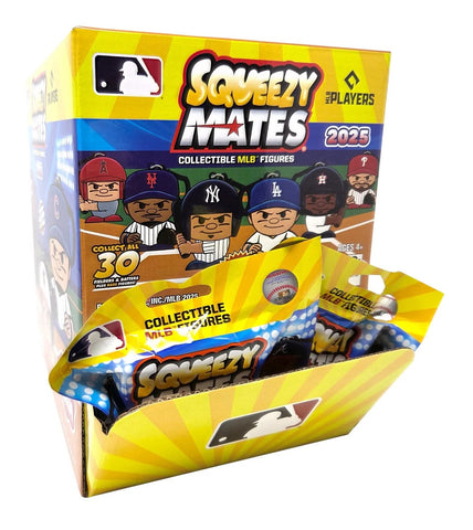 SqueezyMates MLB Baseball 2025 Gravity Feed Figures Box 24 packs
