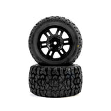 Pro-Line Racing PRO1034610 Jaeger Front/Rear MT Tires MTD 12mm Black Split Six (2) ARRMA MINI KRATON