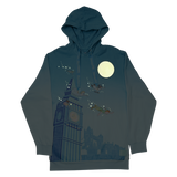 Loungefly Disney Peter Pan You Can Fly Hoodie Glow in Dark M-Medium