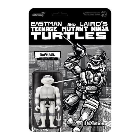 Raphael TMNT Turtles Comic Greyscale Super7 Reaction Figure