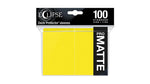 Ultra Pro Eclipse Pro Matte Deck Protector Sleeves Standard 100 ct 66mm x 91mm Yellow