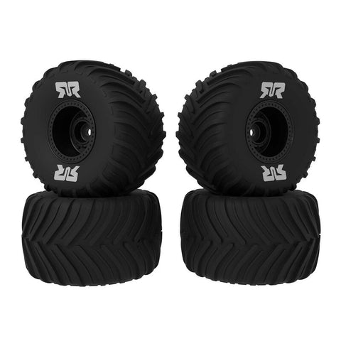 ARRMA ARA-3115 dBoots Chevron Mounted Tire Set Glued, Black (2 Pairs): GROM