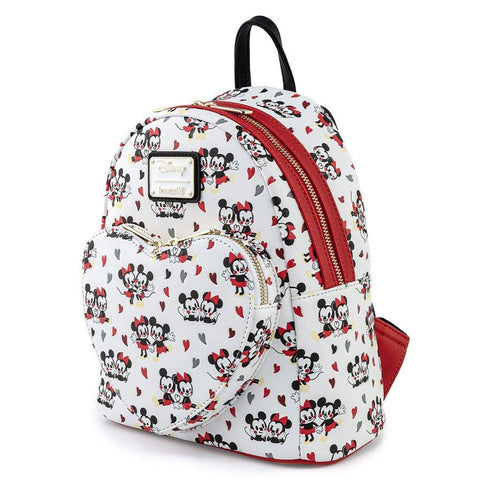 Loungefly Disney Mickey and Minnie Mouse Love Mini Backpack