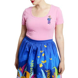 Loungefly SS Disney Alice in Wonderland Mad Keyhole Kelly T Shirt M-Medium