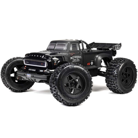 ARRMA ARA8611V6T1 Notorious 6S BLX 1/8 Stunt Truck Black