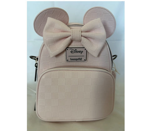 Loungefly Disney Minnie Ear Evergreen Convertible Mini Backpack/ Crossbody Bag