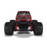Arrma ARA2130T2 Gorgon Grom 1/16 Brushed 4X4 Truck RTR Battery Charger Red
