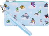 Loungefly Pixar Toy Story Movie AOP Collab Nylon Wristlet/Pencil Case