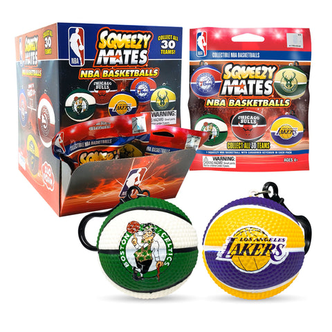 SqueezyMates 2025 NBA Basketball Gravity Feed Figure Box of 24 packs
