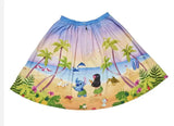 Loungefly SS Disney Lilo And Stitch Beach Scene Sandy Skirt L-Large