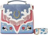Loungefly Disney Western Mickey and Minnie Crossbody Bag