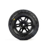 Pro-Line Racing 1034510 Menace Front/Rear Street Tires Mounted 12mm Black Split Six (2): ARRMA MINI KRATON