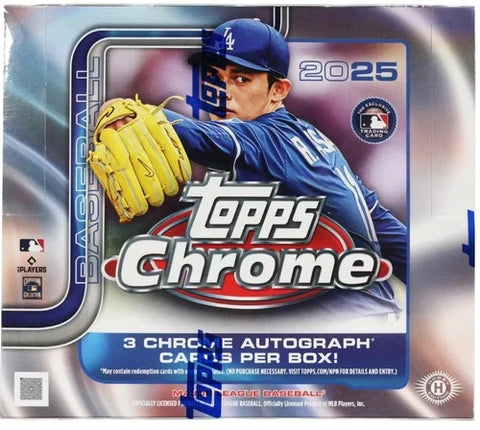 2025 Topps Chrome Baseball Hobby Jumbo HTA Box