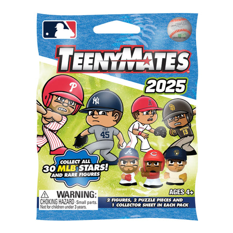 Teenymates MLB Series 2025 Mystery Pack, 2 figures 2 puzzle pieces
