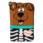 Loungefly Scooby Doo Skeleton Scooby Cosplay Zip Around Wallet Glow in The Dark