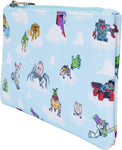 Loungefly Pixar Toy Story Movie AOP Collab Nylon Wristlet/Pencil Case