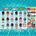 1 NFL FOOTBALL SERIES 4 JUMBO SQUEEZY MATE CAPSULE BLIND PACK 5" SLOW RISE FOAM