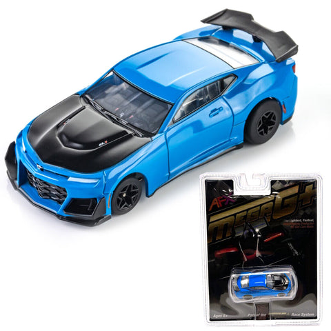 2021 Chevy Camaro 22079 1LE Rapid Blue AFX Slot Car