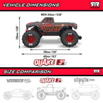 Arrma Quake ARA3537T2 1/10 3S BLX Brushless Monster Truck 223S Green