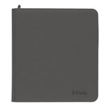 BCW Gaming Z-FOLIO 12-Pocket LX Album Gray Holds 480 Cards Zipper Closure