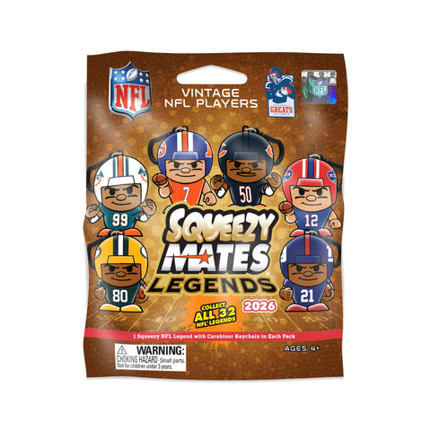 SqueezyMates NFL Vintage Legends 2026 Slo Foam Pack
