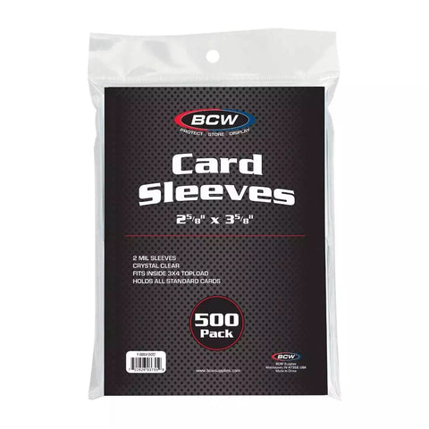 BCW Standard Card Sleeves 500 Pack